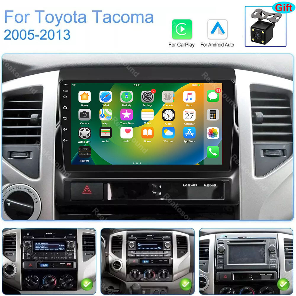For Toyota Tacoma 2005-2015 Car Radio Stereo Android 13.0 Carplay GPS Head Units