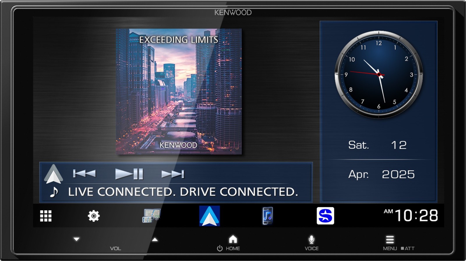 Kenwood DMX8710S Digital Multimedia Receiver Apple CarPlay Android Auto Radio