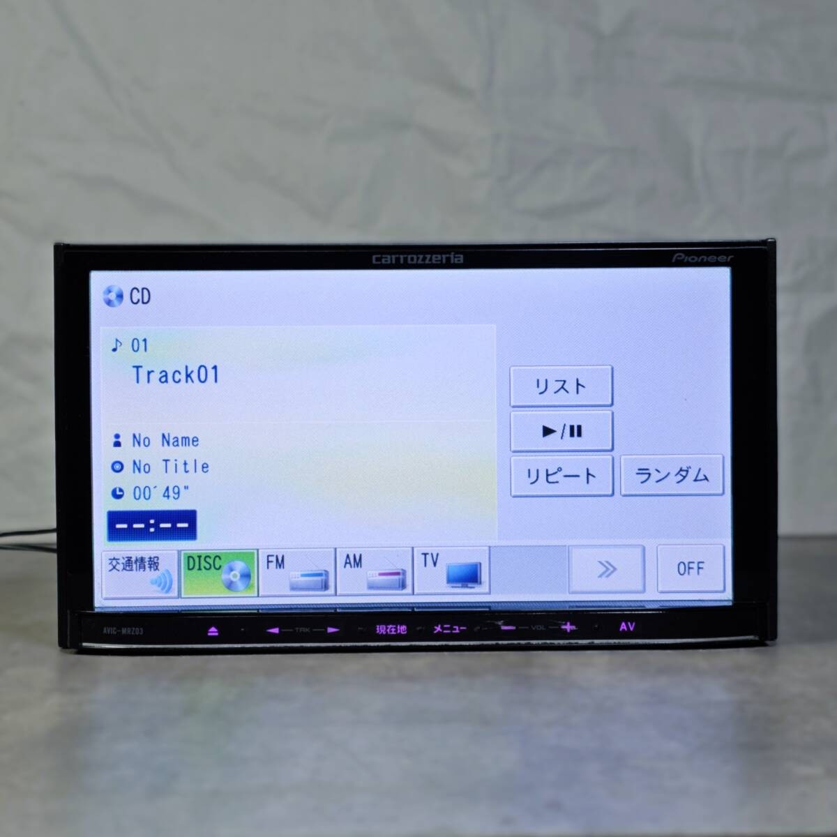 Zx1593|Operation confirmed|Carrozzeria genuine AVIC-MRZ03 SD navigation|Map 2012