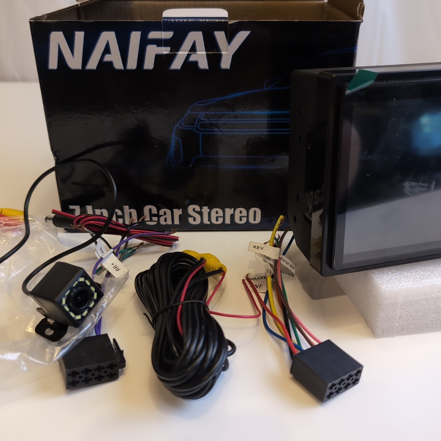 Naifay Double DIN Car Stereo No Manual 7 In Open Box