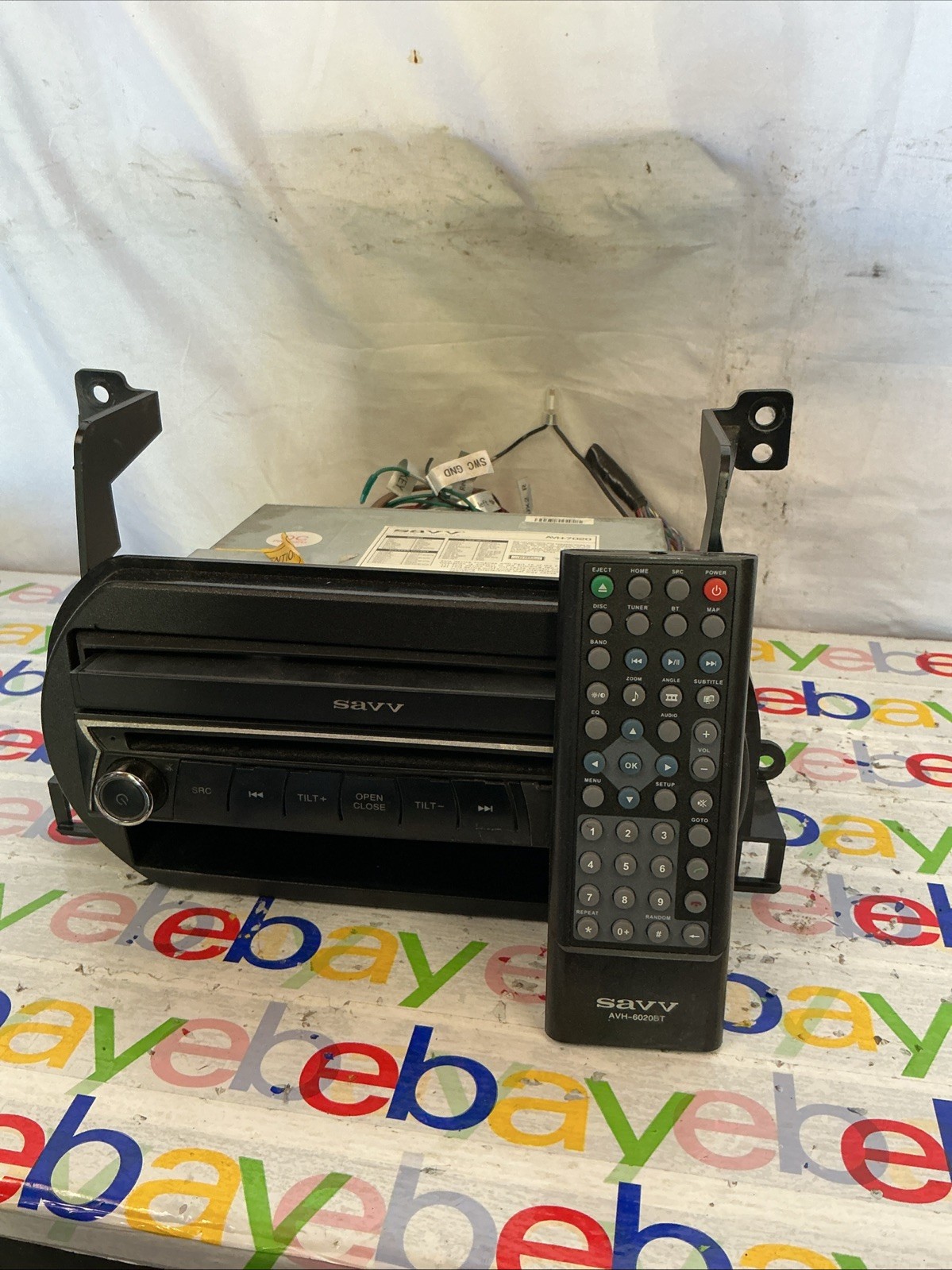 Rare Discontinued SAVV AVH-7020 CD Player Tested W/Control