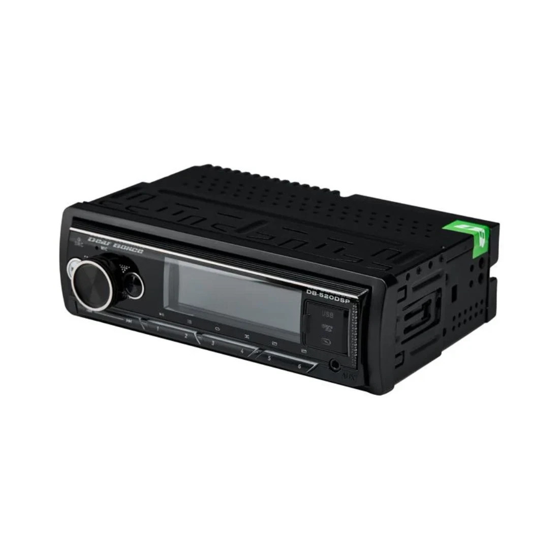 Deaf Bonce DB-520DSP 1-DIN MP3/USB/AUX/AM/FM Bluetooth Car Stereo Receiver Black