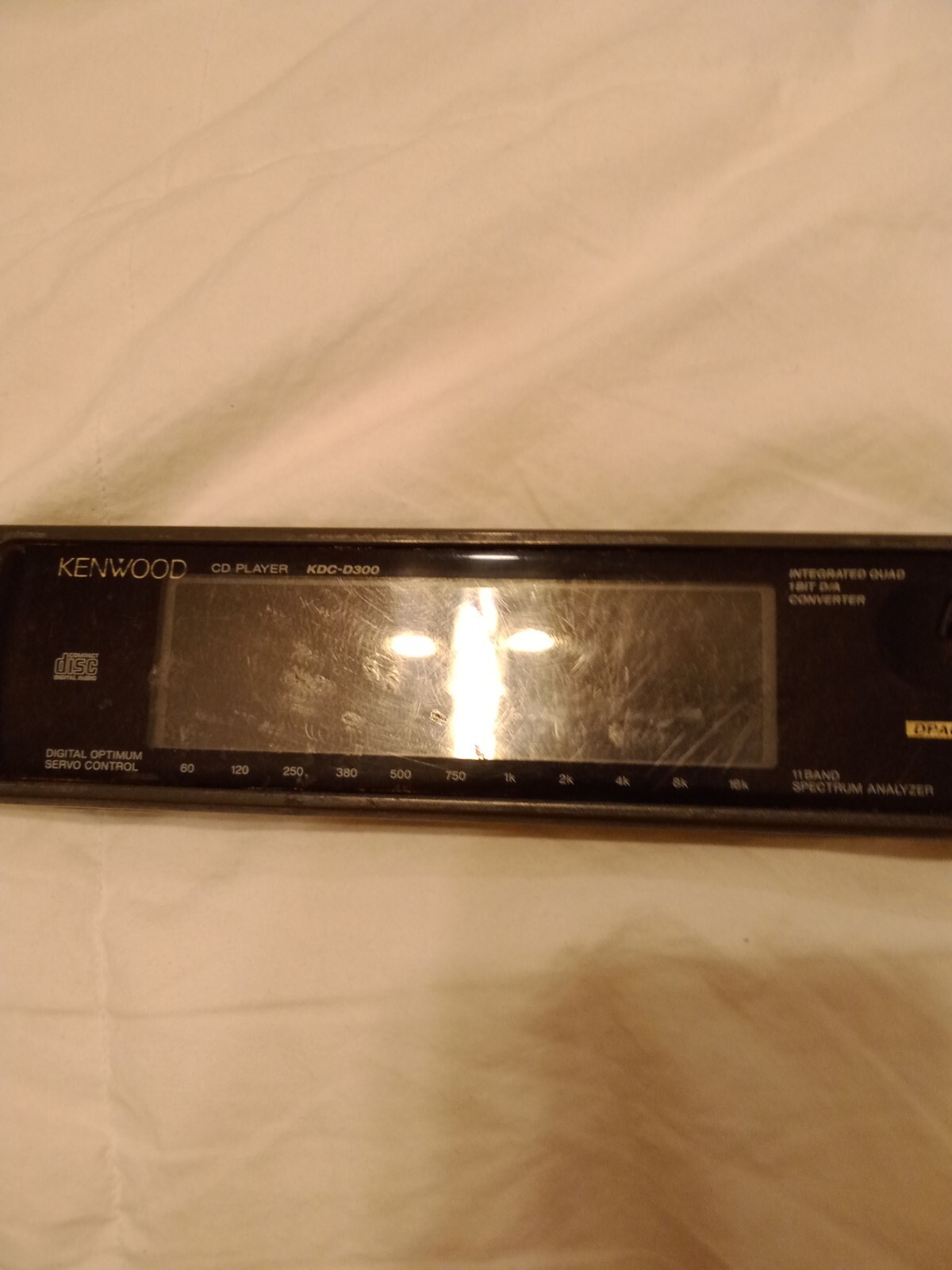 Kenwood CD Player Spectrum Analyzer KDC-D300 FACEPLATE Only (Used).