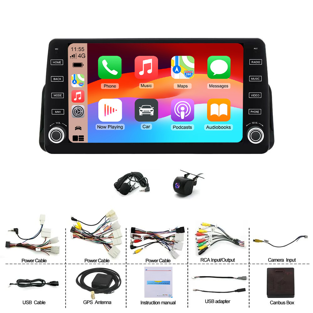 10″Android 14 Auto Car Stereo Radio GPS Navigation For 2021 Toyota Senna CarPlay