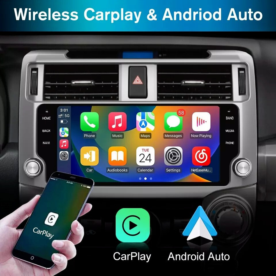 10.3” Car Stereo Radio Android Navigation 8+128GB For 2010-2022 Toyota 4Runner