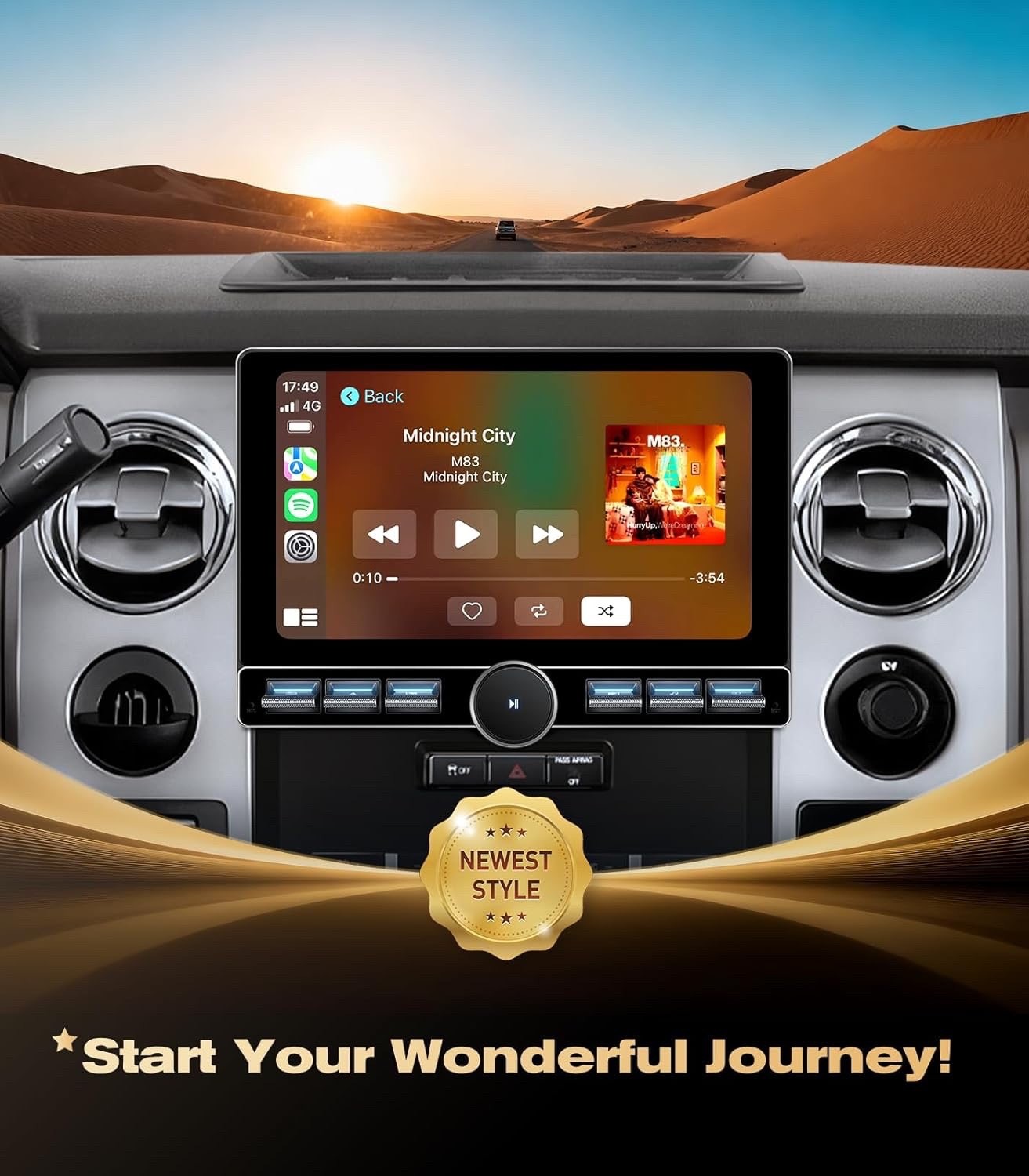 Car Stereo for Ford F150 2009-14, CarPlay & Android, w/ Knob – READ FOR MODELS