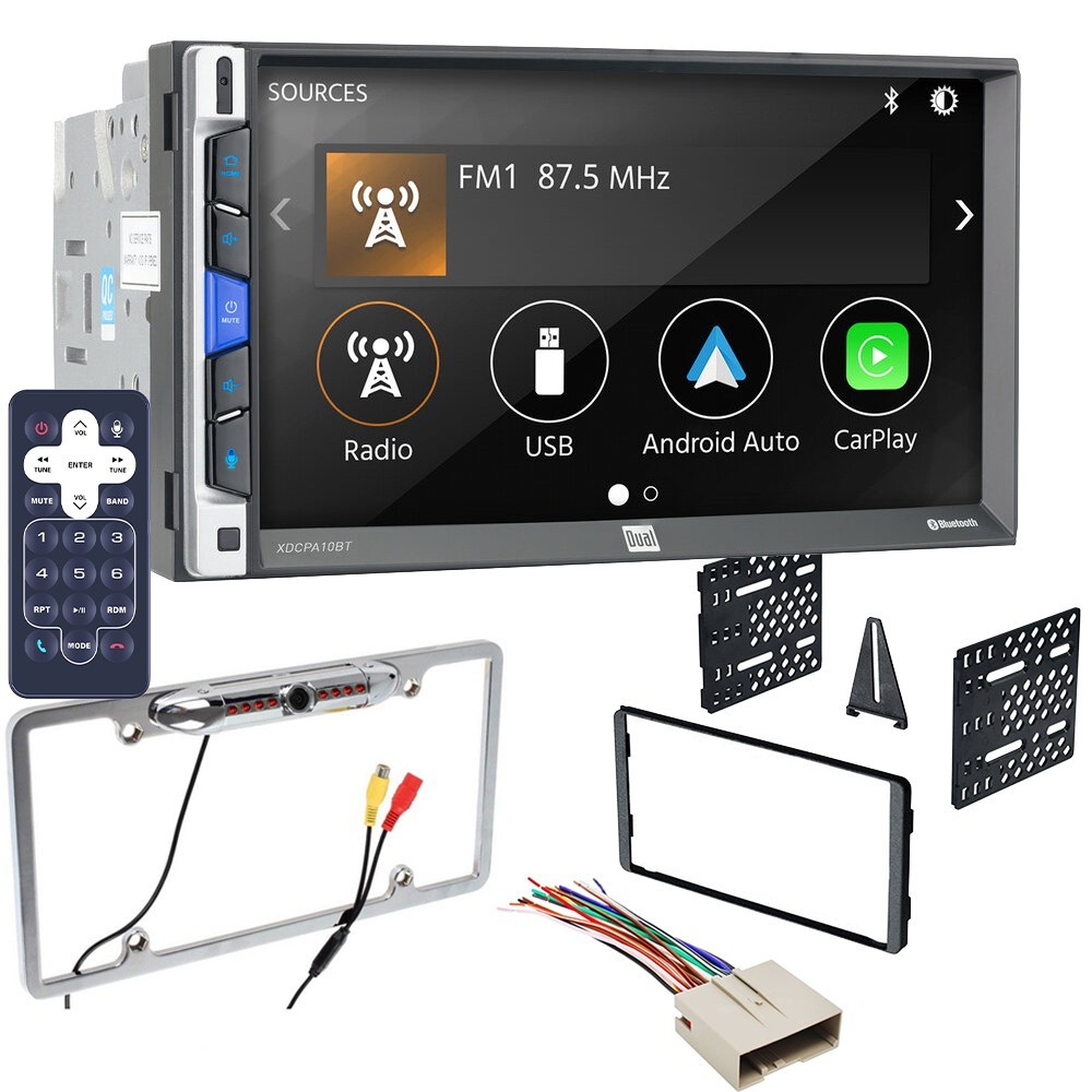 Dual XDCPA10BT 7″ Screen Car Stereo AM/FM Radio For 2003-2010 Crown Victoria
