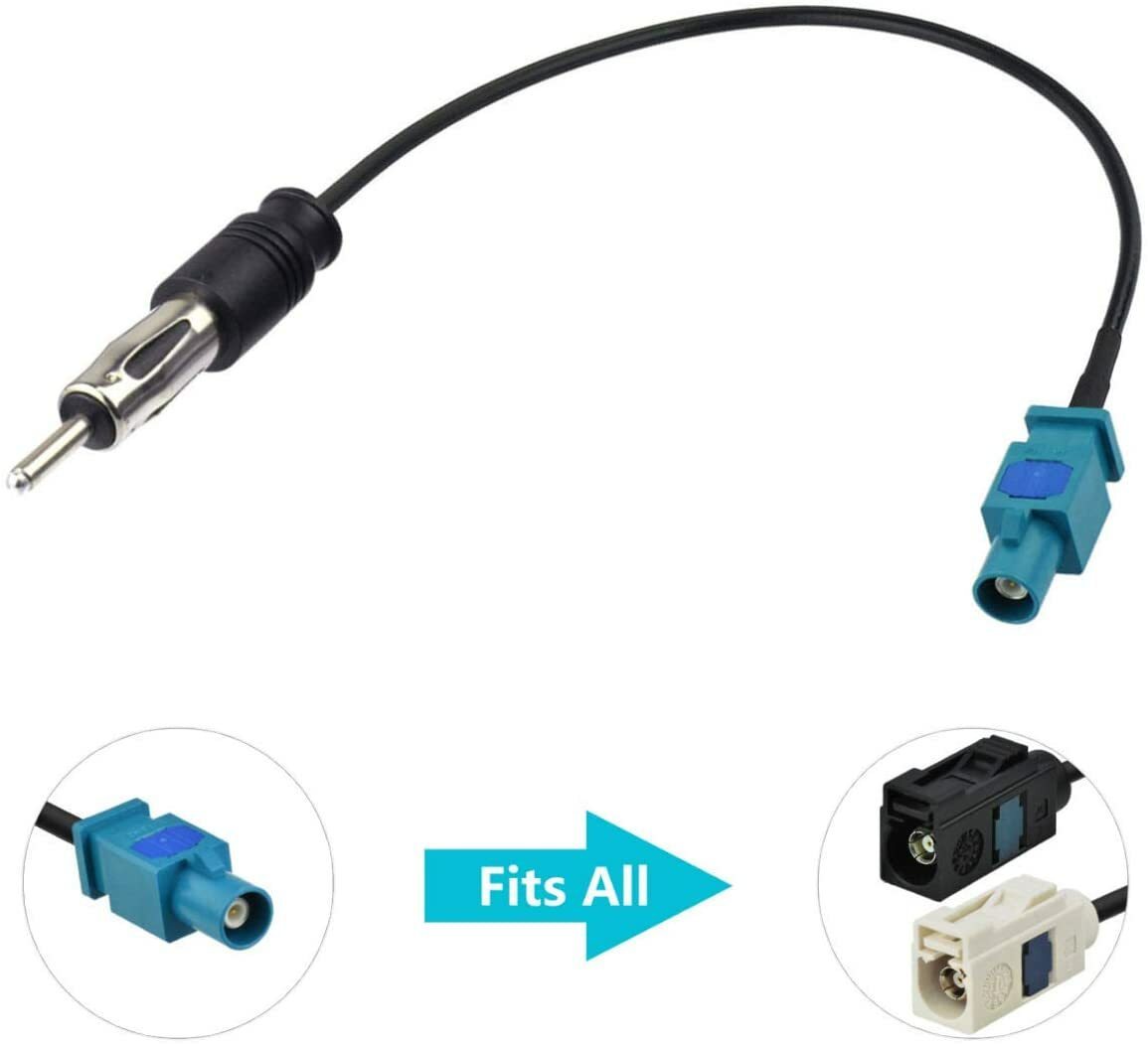 Fakra DIN Cable For Car Stereo Audio HD Radio Head Unit CD Media Player Receiver