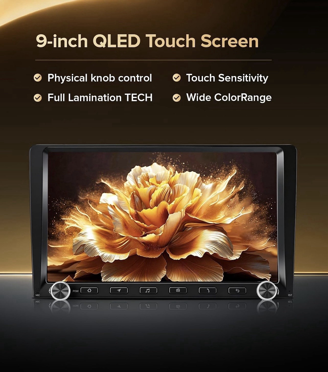 Car Stereo Radio 2005-2015 Tacoma QLED Wireless CarPlay Android Auto 2GB 64GB