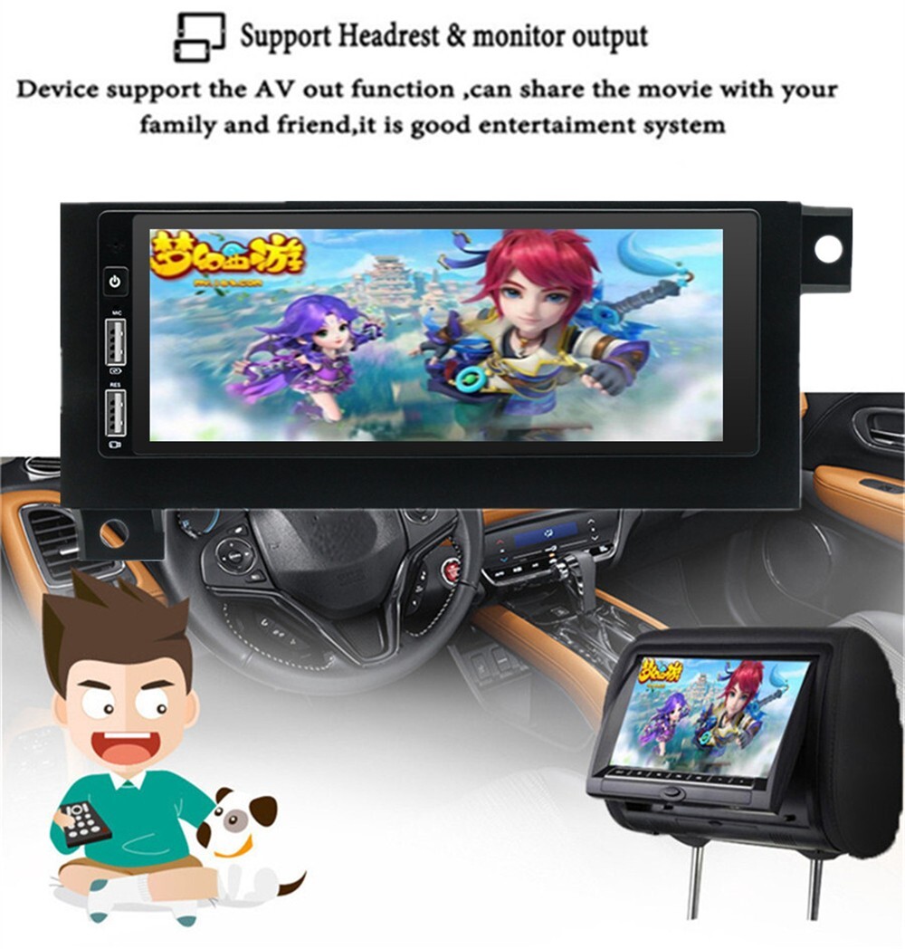 6.8in Car MP5 Player FM Radio AUX For Carplay Fit For 1997-2001 Jeep Cherokee