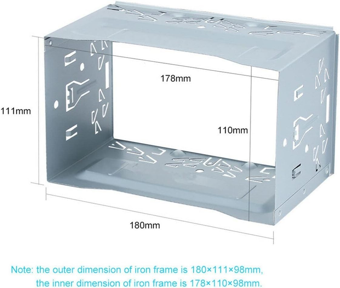 Car Stereo Double DIN Universal Cage with Frame Installation Dash Kit M……