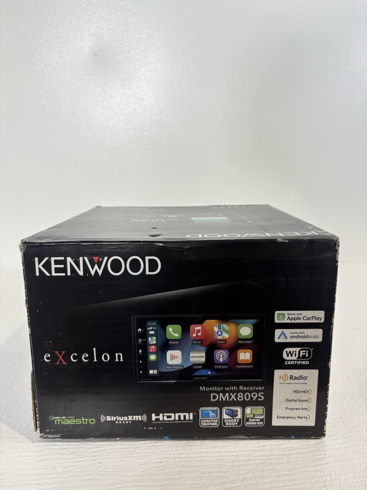 Kenwood Excelon DMX809S 2 DIN Touchscreen HD Radio CarPlay Auto BT NEVER USED