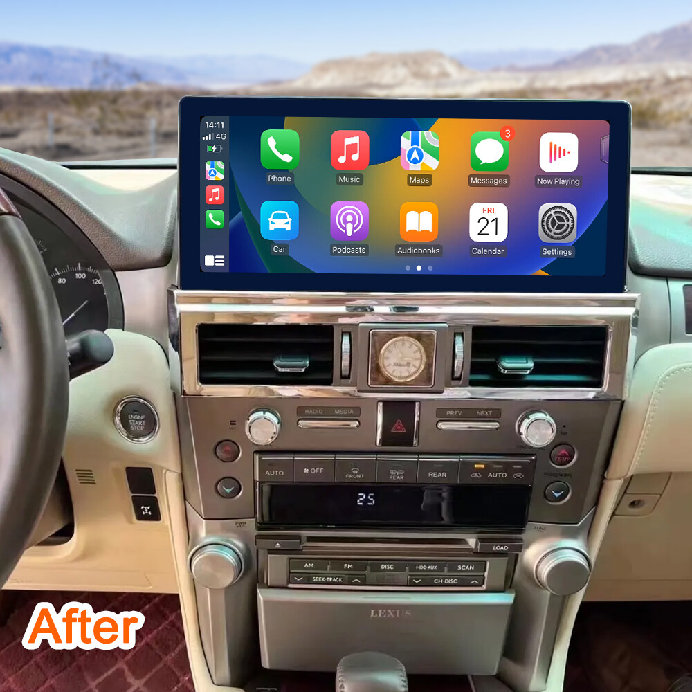 12.3Inch Car Stereo For Lexus GX400 GX460 2010-2021 Radio GPS Player Navi 32GB