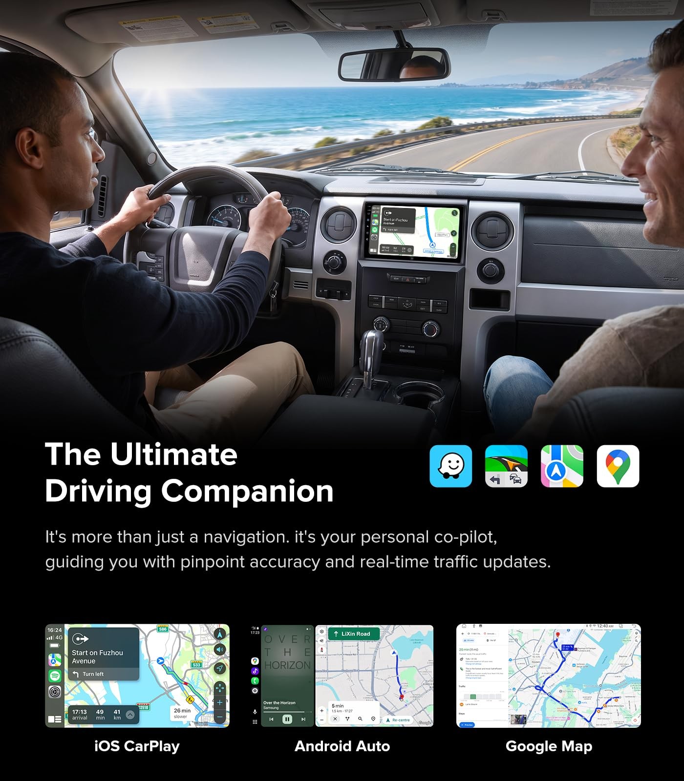 9″ QLED Fast Boot Wireless CarPlay & Android Auto Stereo for 2009-2012 Ford F150