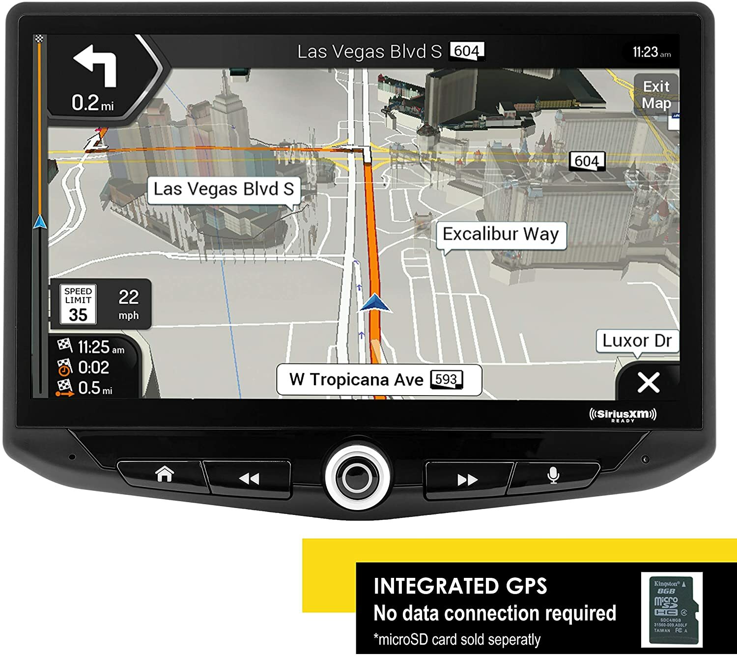 Stinger HEIGH10 UN1810 10” Floating Car Stereo Apple CarPlay Android Auto Radio
