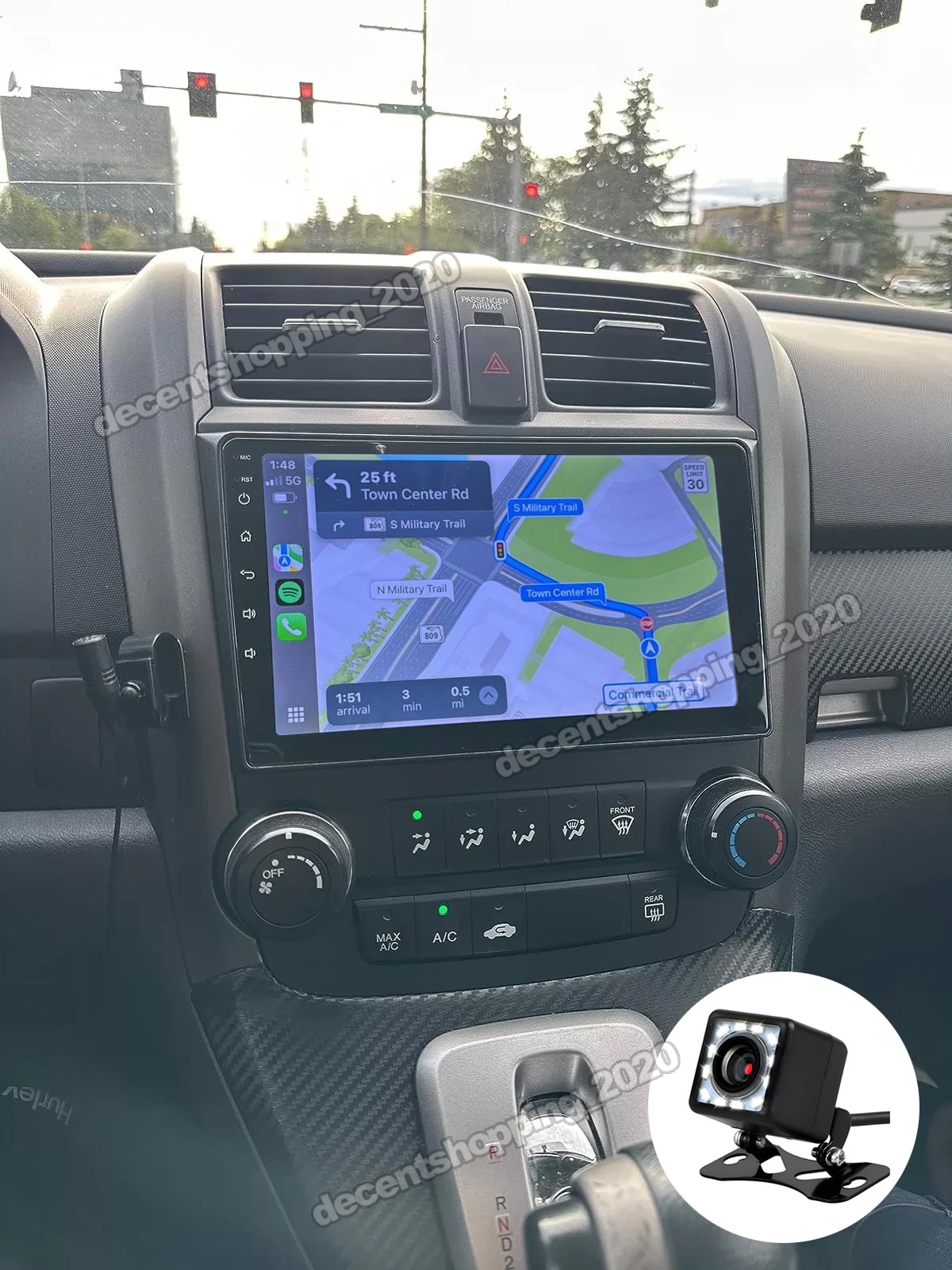 For Honda CRV 2006-2011 Android 15 Carplay Car Stereo Radio GPS Navi with Camera