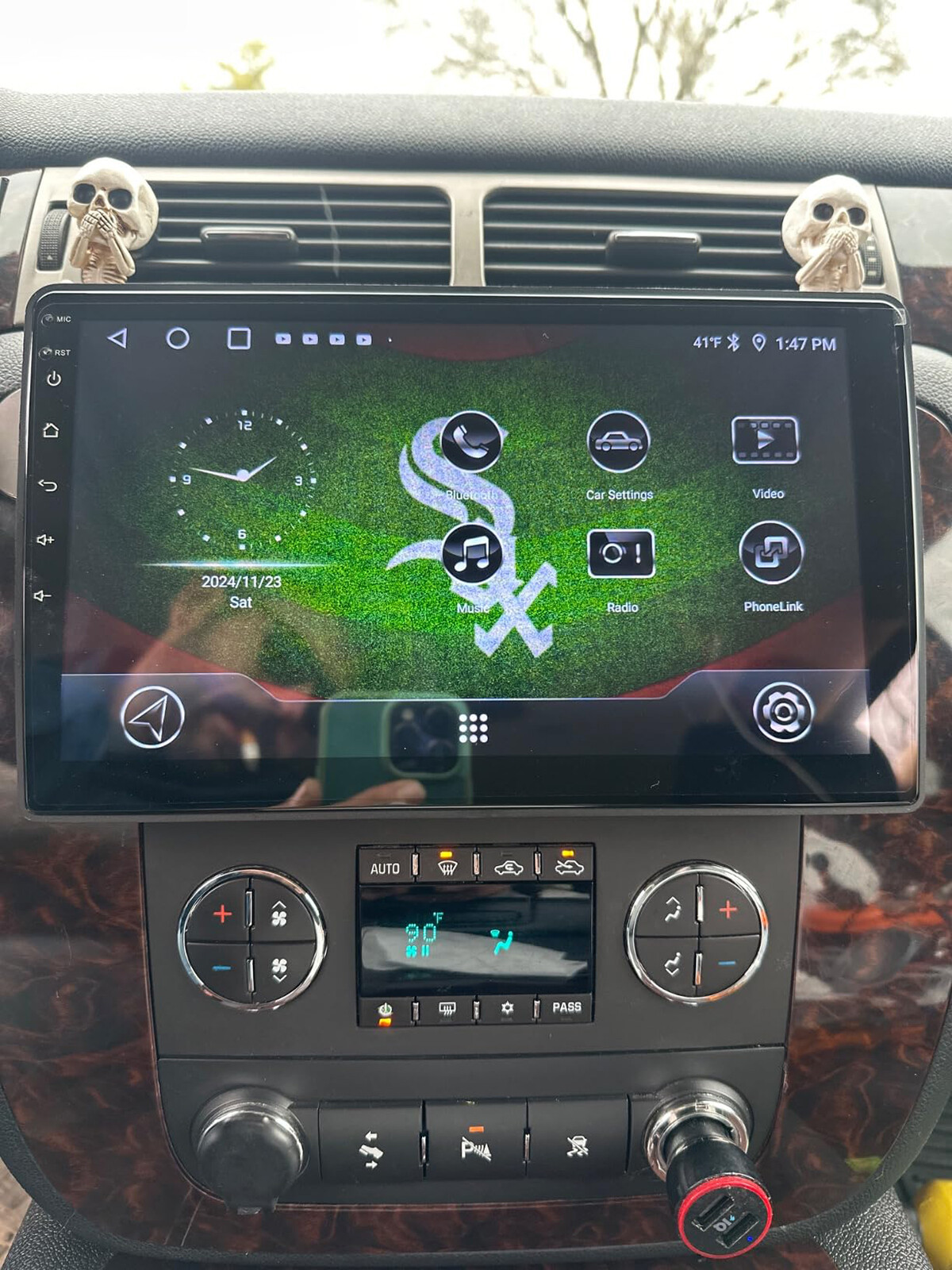 For GMC Yukon Chevy Silverado Android 14 Car Stereo Radio GPS BT with Mic Camera