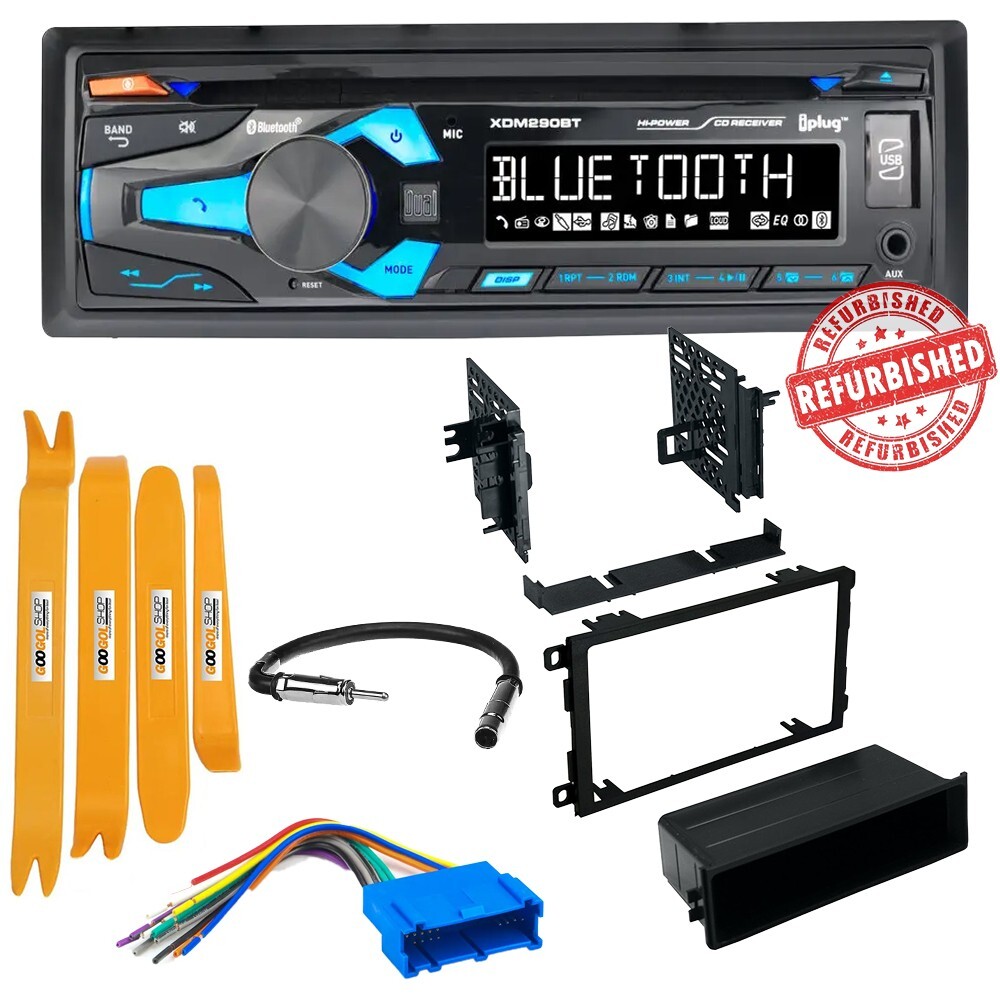 Dual XDM290BT CD Receiver AM/FM Single DIN Car Stereo for 1997-05 Buick Century