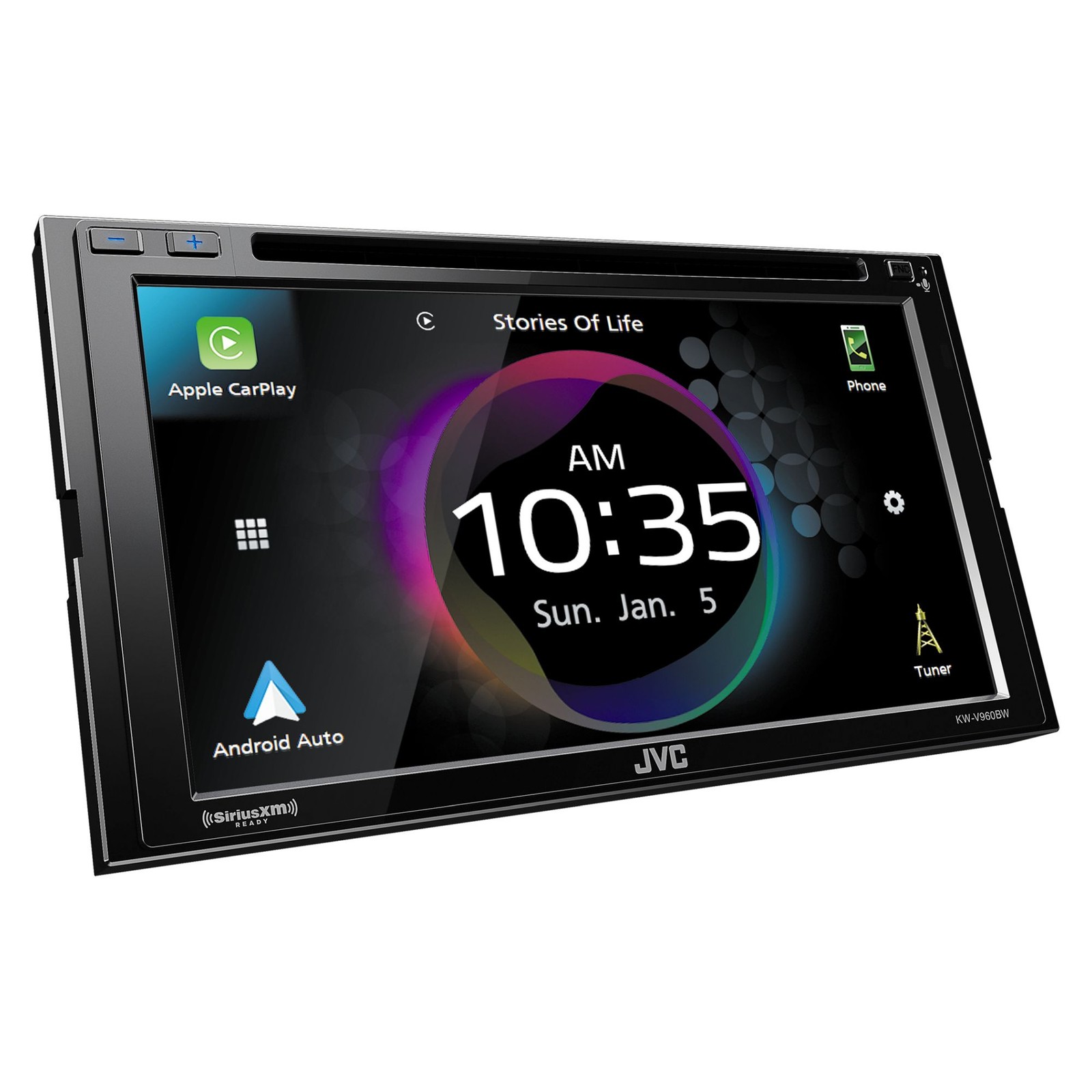 JVC KW-V960BW Wireless CarPlay, Wireless Android Auto, CD/DVD AV Receiver