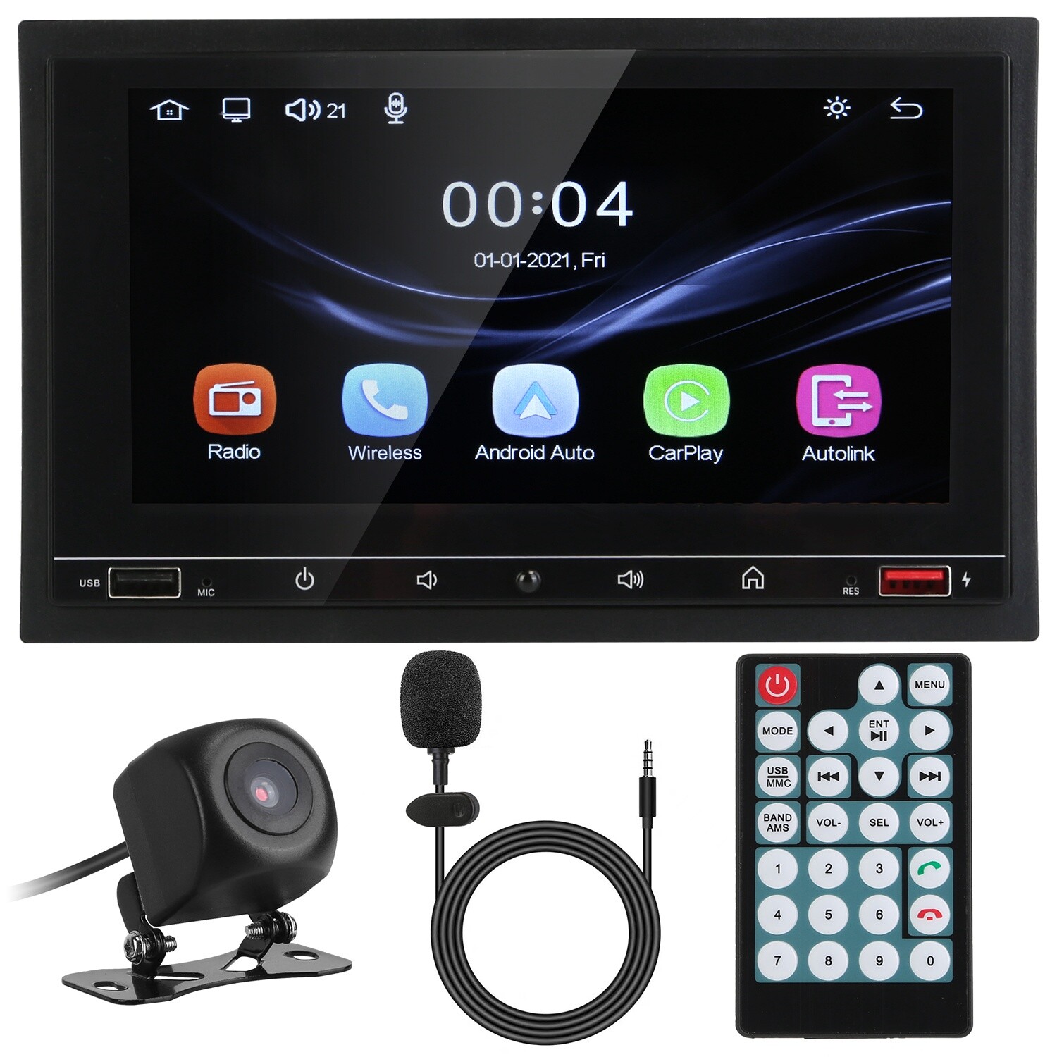 Car Stereo Radio 7″ Mp5 Player Touch Screen USB Audio 1080P Video Player Stereo
