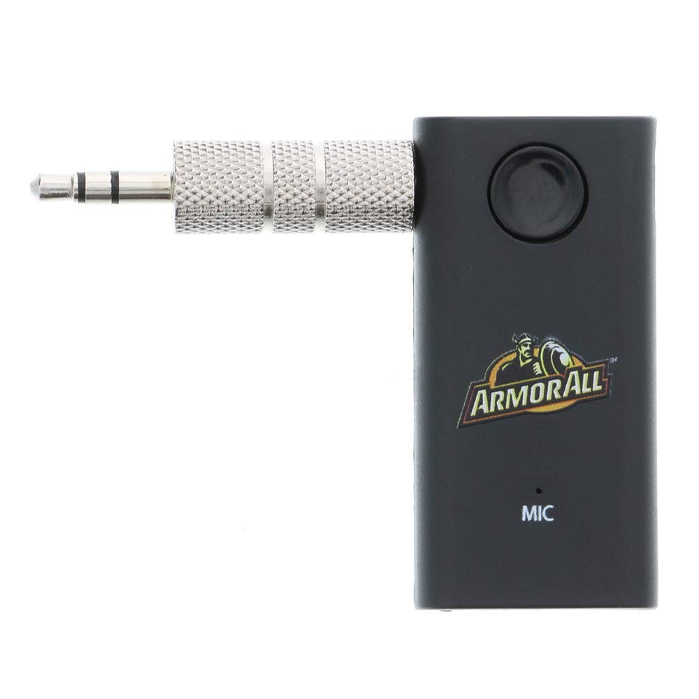 Armor All Bluetooth Car Audio Receiver, Stream to Small, Black