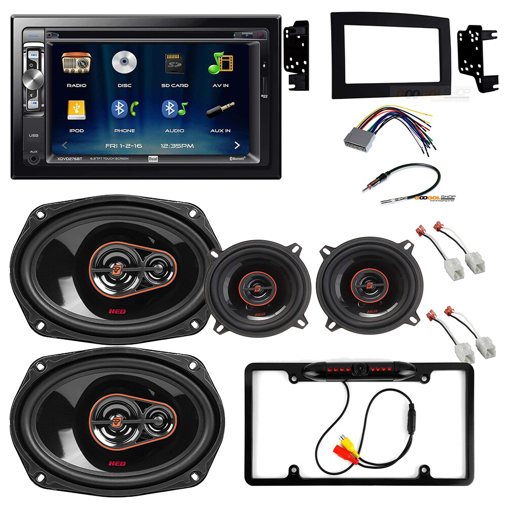 XDVD276BT Car Stereo + Speakers, Camera & Install Kit for 2006-08 Dodge RAM 1500