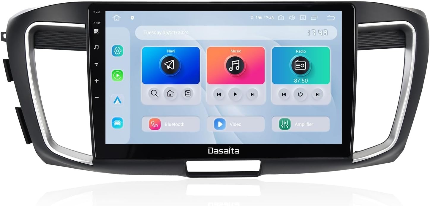Dasaita 10.2” Car Stereo Android 13 Honda Accord 2013-2017 BT5.0 WiFi GPS 256G