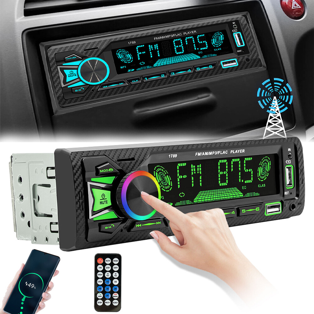 Bluetooth Car Stereo Audio Systems, Bluetooth, MP3, USB, SD, Aux In, AM/FM Radio