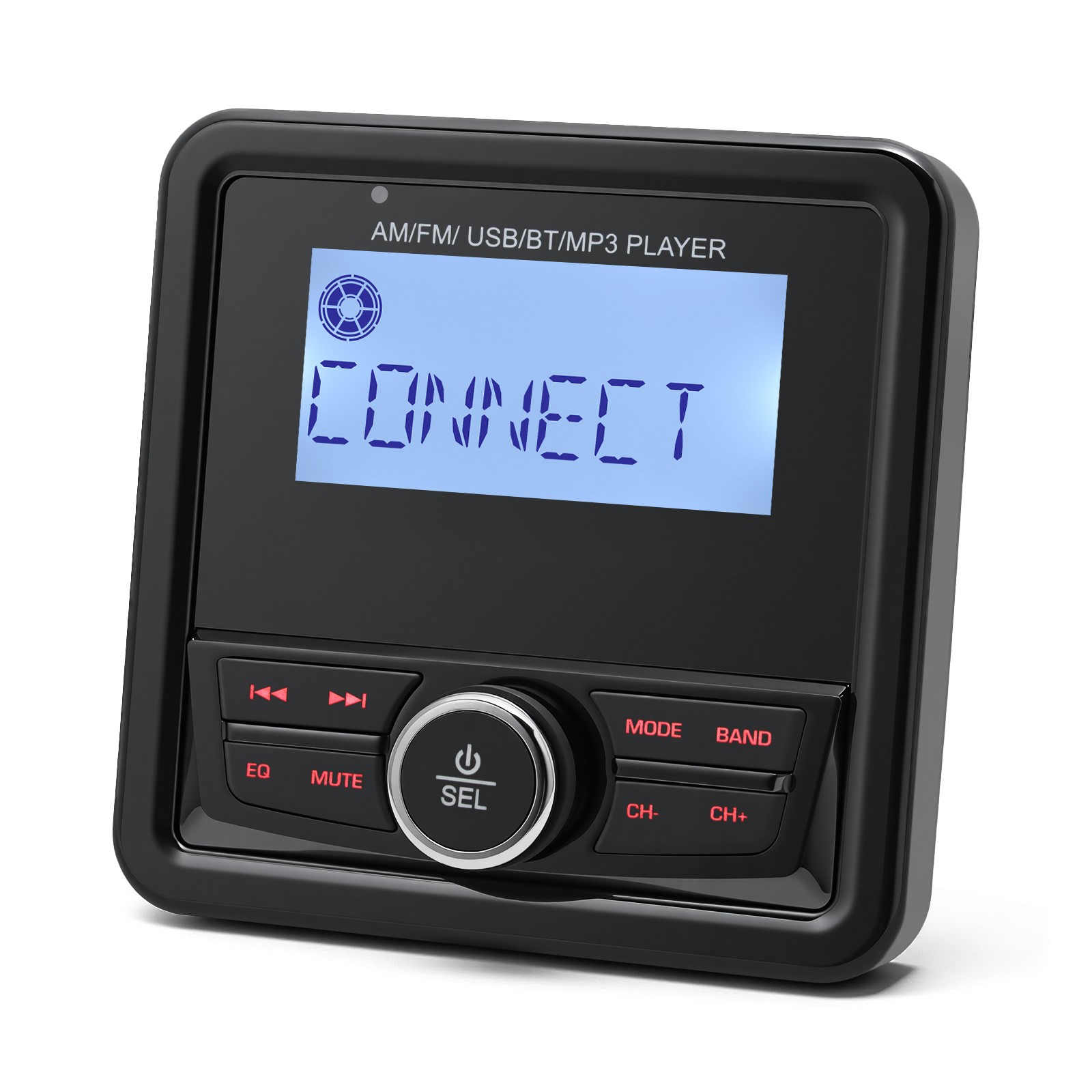 Marine Digital Media Receiver Bluetooth Waterproof LCD Display Boat Radio System