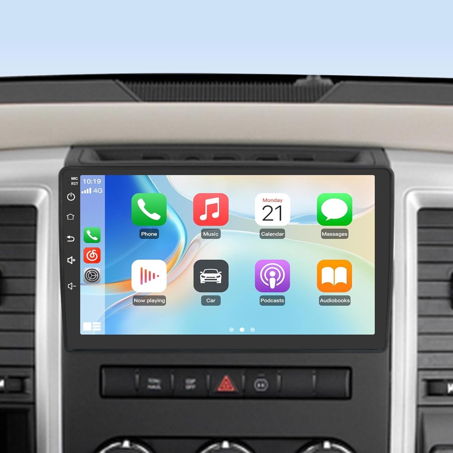 10″ 32G Android Auto Carplay Stereo for Dodge RAM 1500 2500 3500 2009-2012