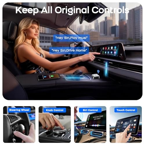 2026 Mini Wireless CarPlay Android Auto 2 in 1 Adapter – Converts Wired to
