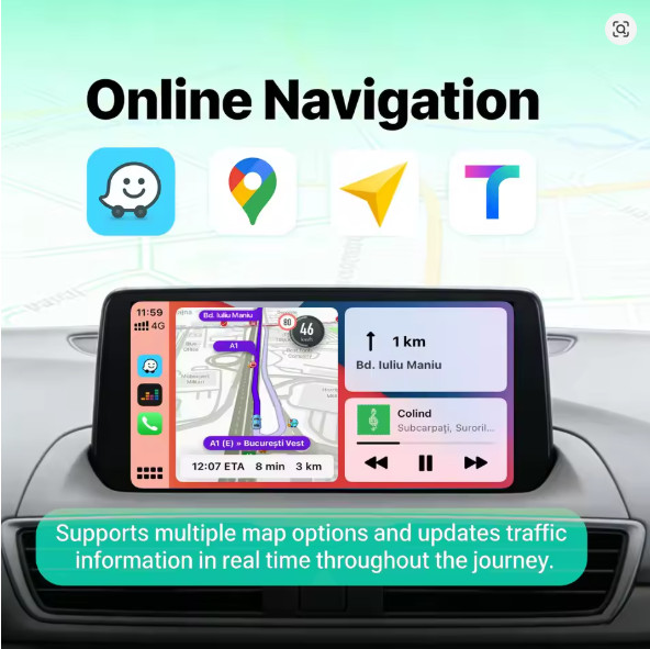 Mazda TK78-66-9U0C-KIT Carplay Retrofit Kit Carplay Android Auto System Upgrade