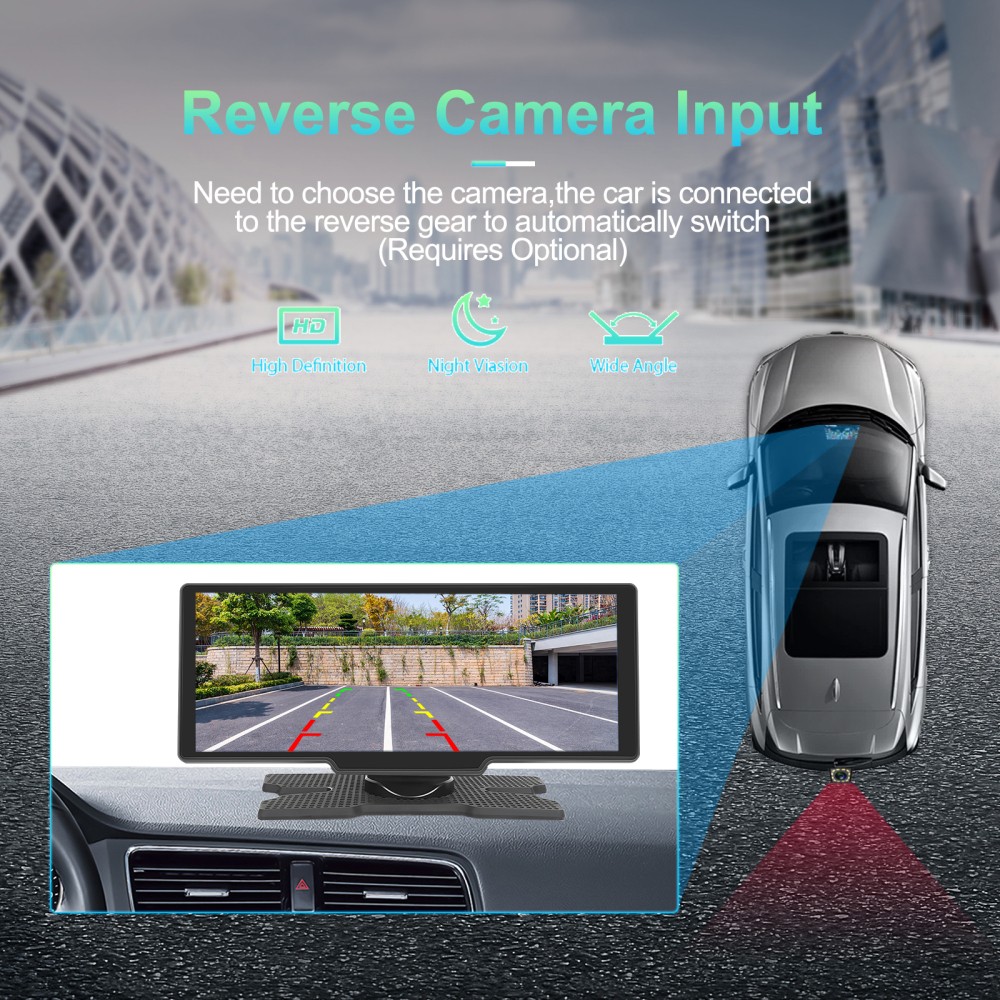 10.26′ 4K Car Wireless Apple CarPlay Android Auto FM Touch Screen Radio Universa