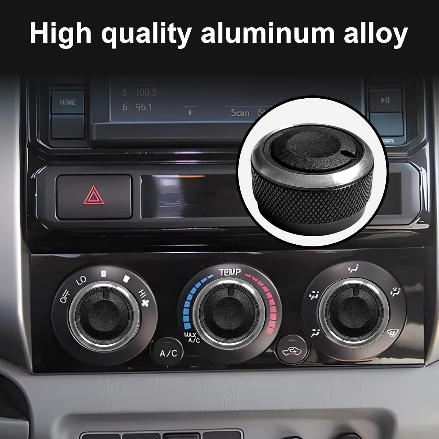 3Pcs Heater Control Knob A/C Fan Air Conditioning Button Climate Switch