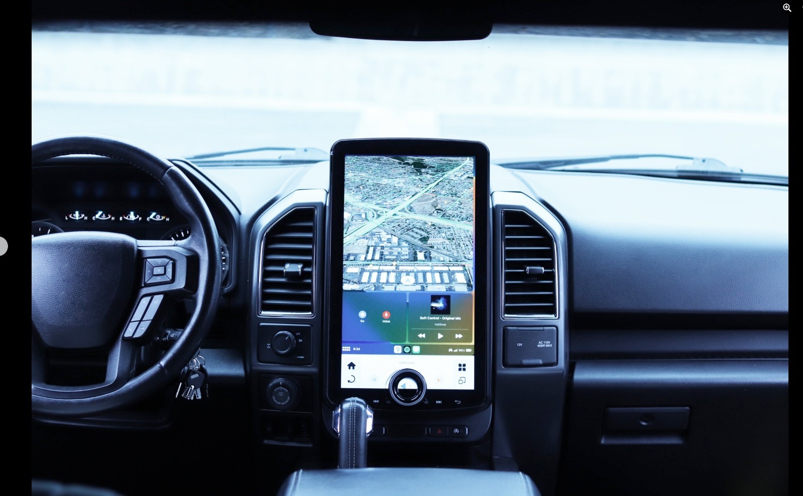 15.6″ Android Tesla Vertical Screen GPS Radio For Ford F-150 F-Series 2015-2022