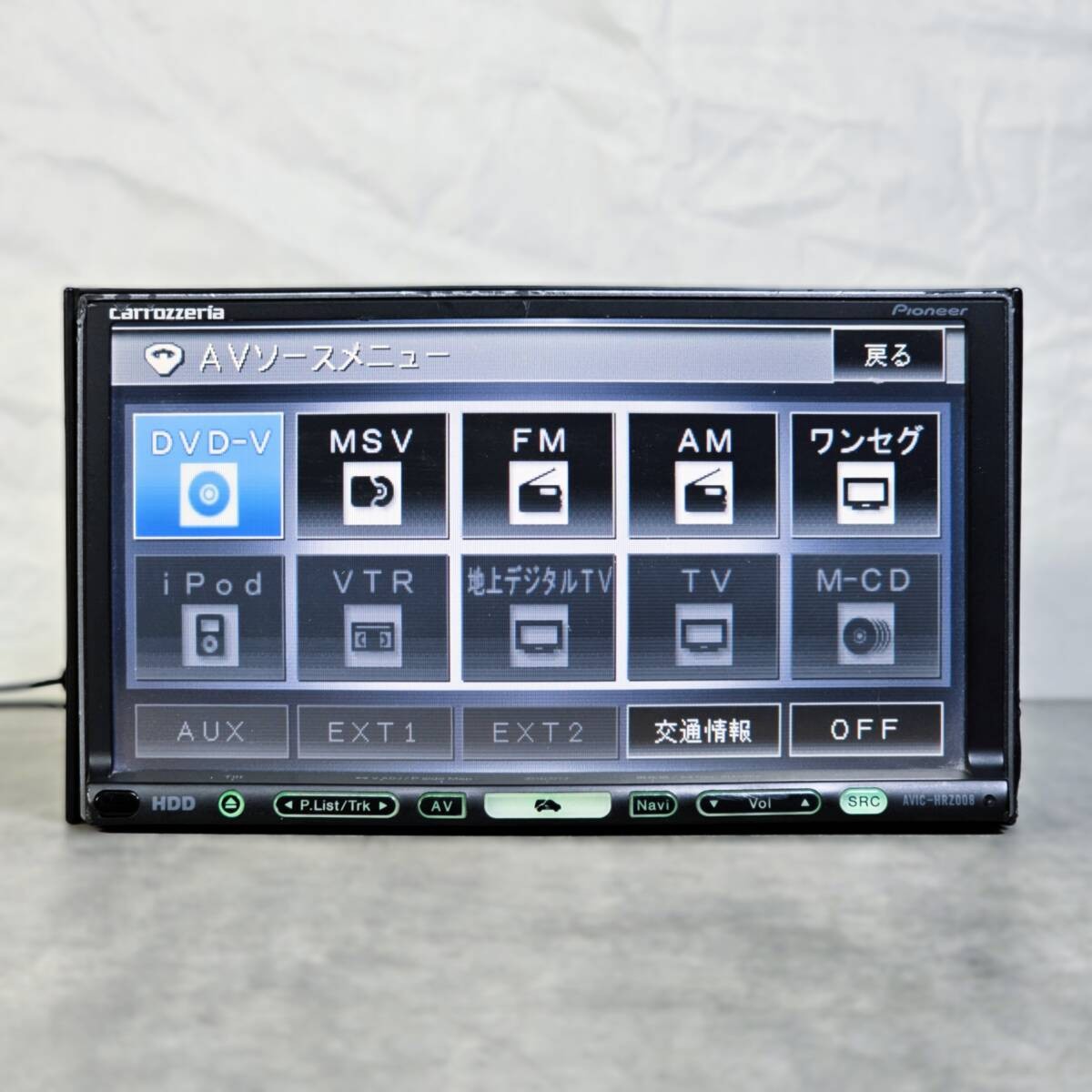 Zx1668 | Operation confirmed | Carrozzeria AVIC-HRZ008 HDD Navigation Map 2007 O