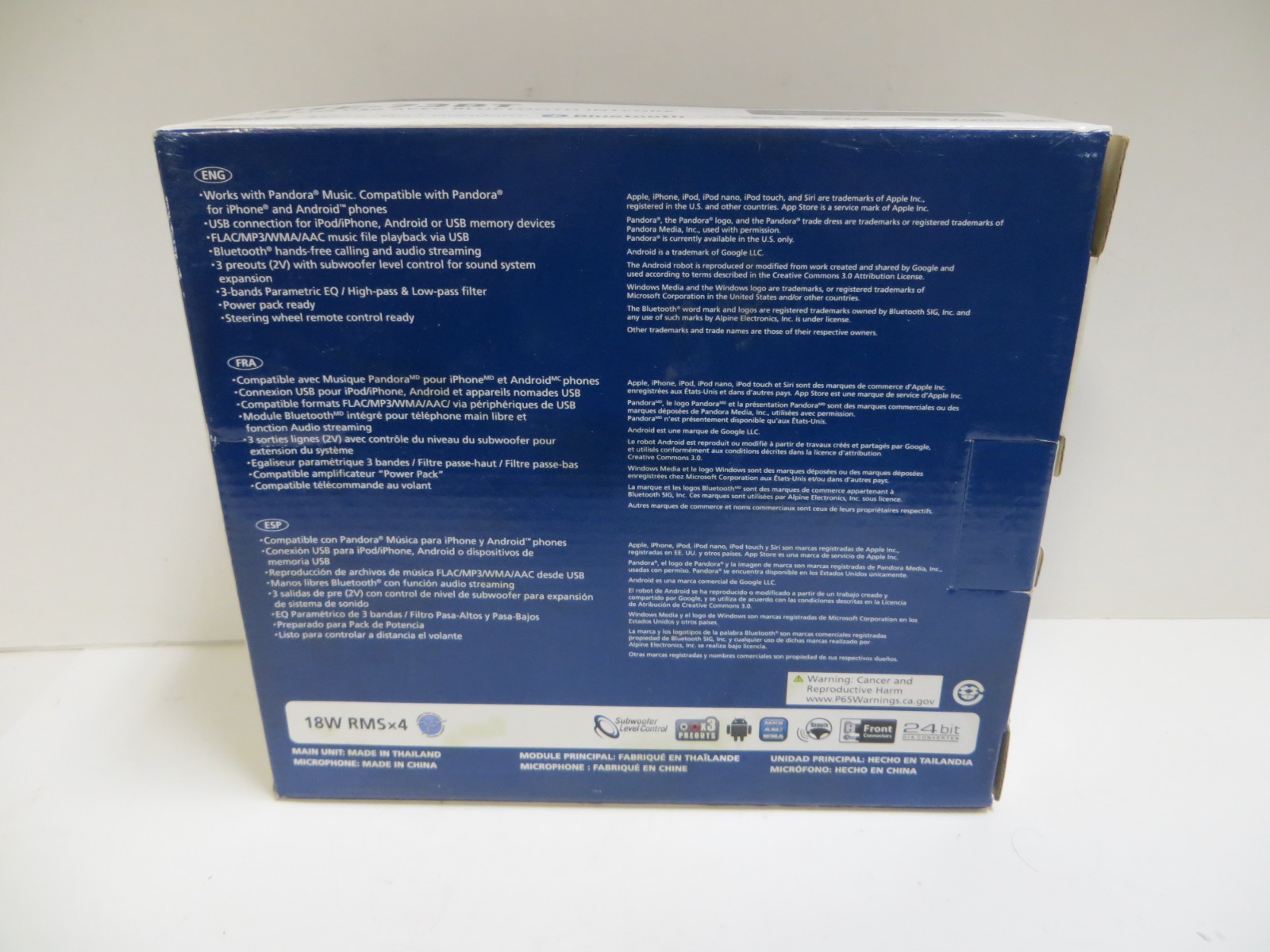 Alpine UTE-73BT-Driving Mobile Media Innovation-usb Receiver With Bluetooth-New