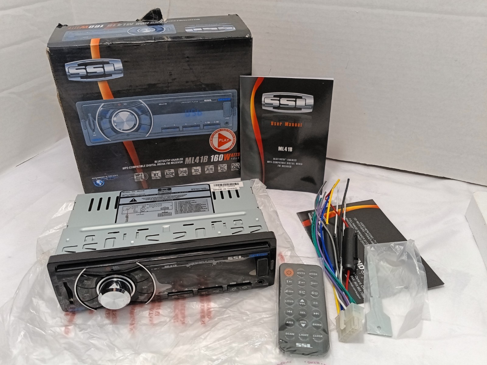 SSL ML41B Bluetooth MP3 Compatible Digital Media FM Receiver 160 Watts
