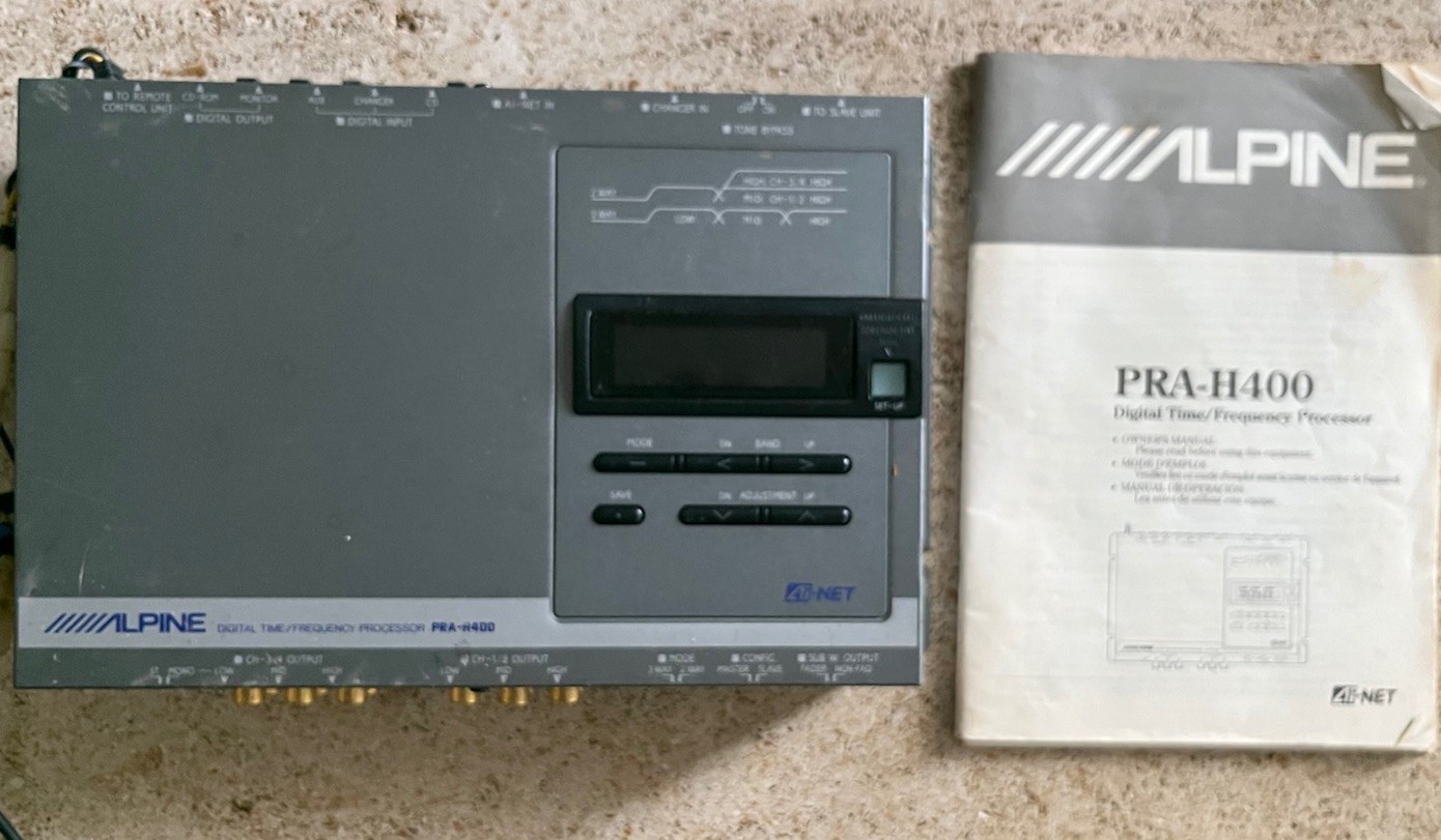 Alpine PRA-H400 Digital Time/Frequency Processor Crossover