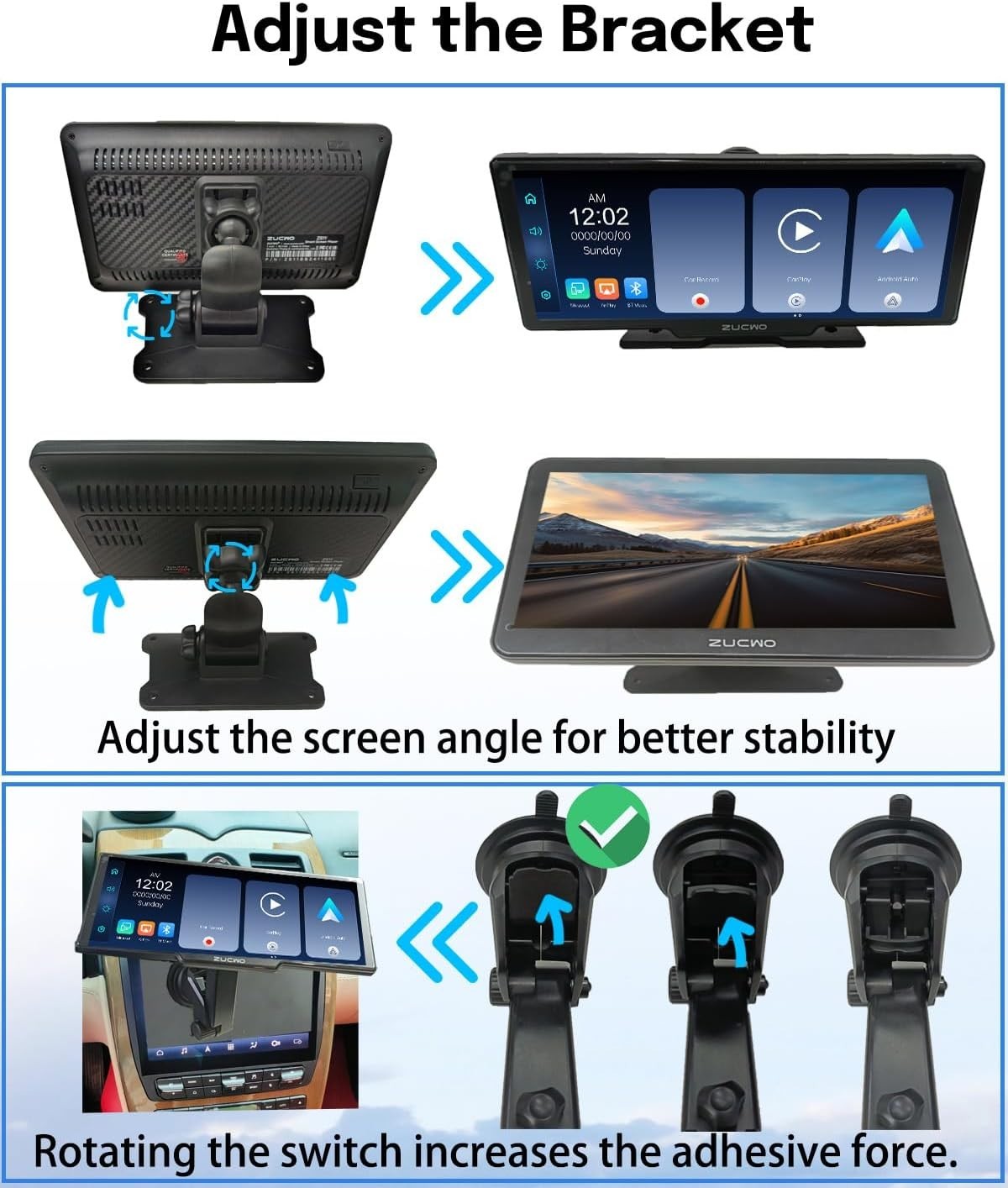 Compact 9-Inch CarPlay & Android Auto Touch Display with 4K Dash Cam Features