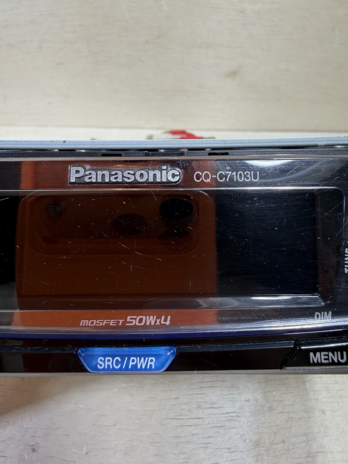 🔥RARE Panisonic CQ C7103U car stereo deck Race Cars On 3D Matrix Display 50×4