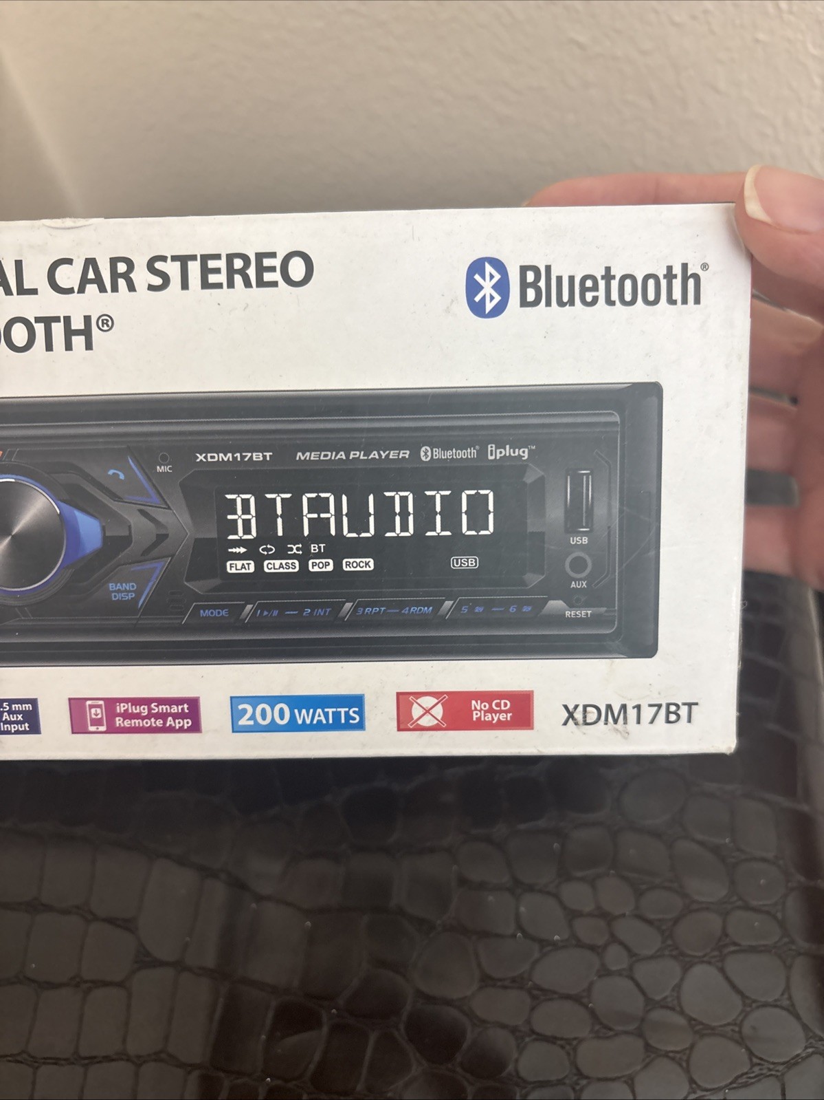 AM/FM Car Stereo Dual XDM17BT, Bluetooth, MP3, 200 W, Voice act. Siri – Google