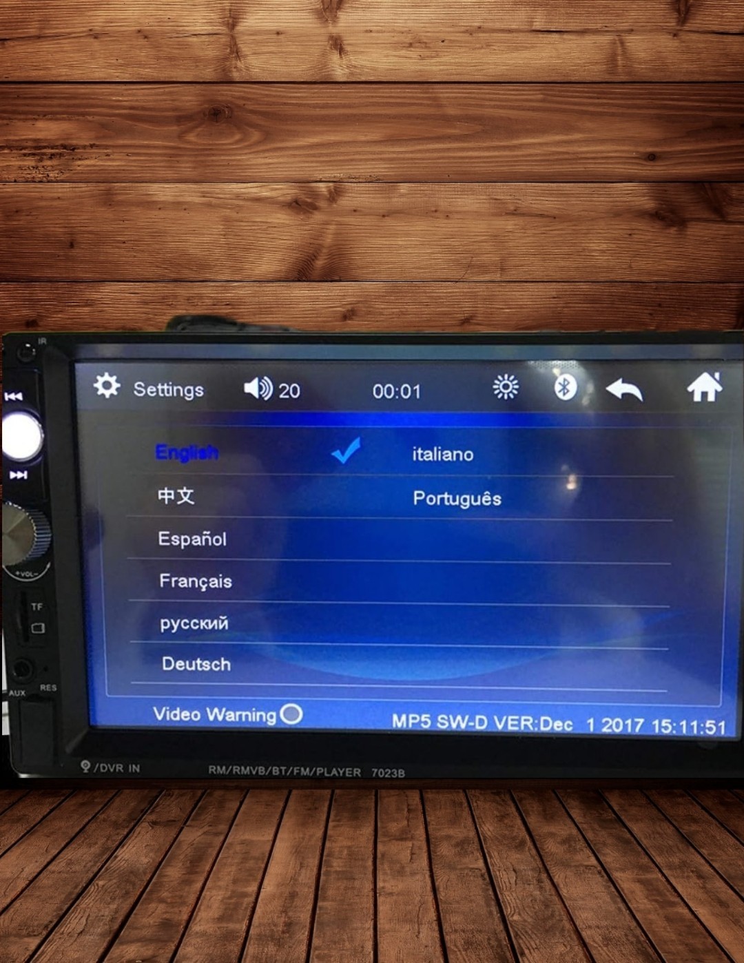 Podofo Double Din Car Stereo Radio Backup Camera 7 Inch Touch Screen
