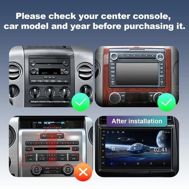 Upgraded Android 14 8 Core 4+64G Car Radio for Ford F150 2004-2008, F250 F350…