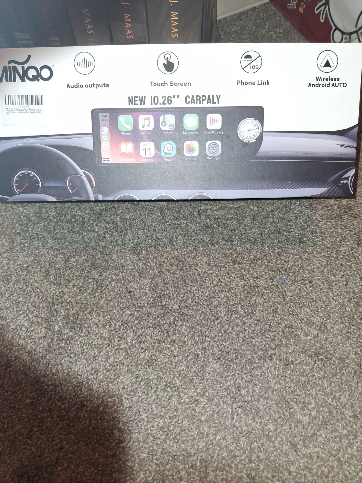 MINQO 10.26” Car Mp5 Player Touchscreen Wireless CarPlay Android Auto DVR