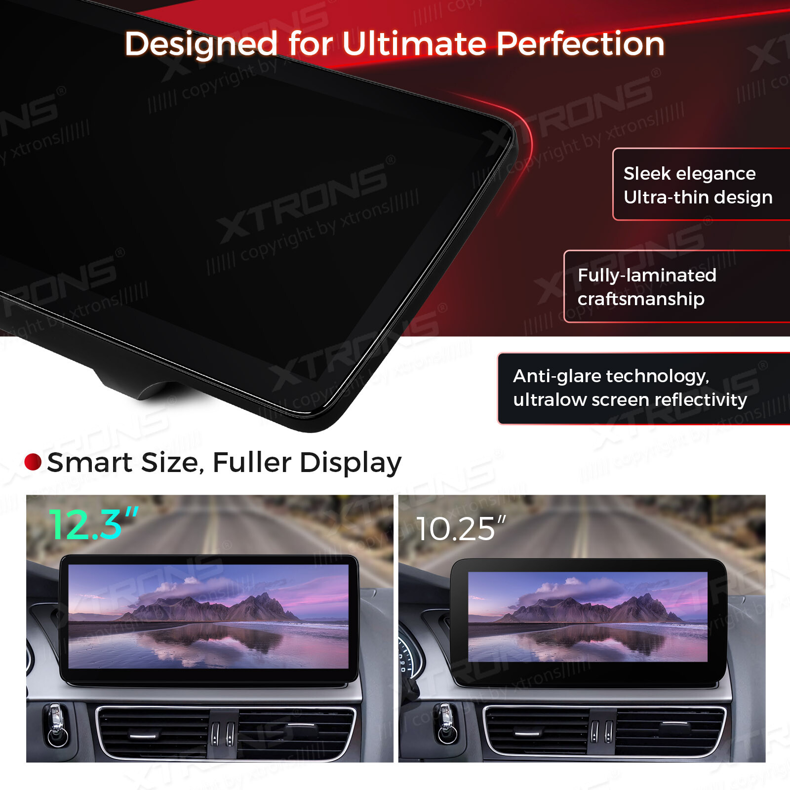 For Audi A4 A5 LHD 12.3″ Android Radio Player Wireless CarPlay IPS Screen 4G 64G