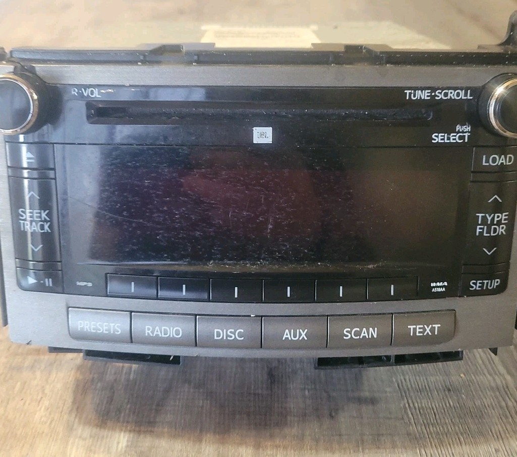 Toyota Venza 2010 2011 2012 Factory Stereo 6 Disc CD Player OEM Radio 861200T090