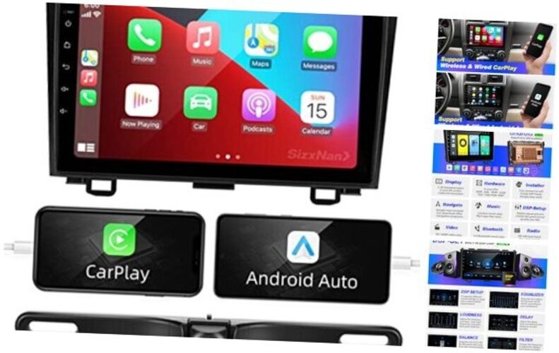 forHONDA CRV 2007 2008 2009 2010 2011 Android Touch Screen Compatible 2+32GB
