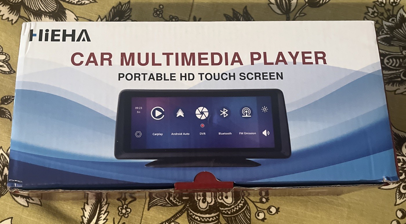 9” Portable HD Touch Screen Car Stereo Wireless Carplay Android Auto FM +CAM