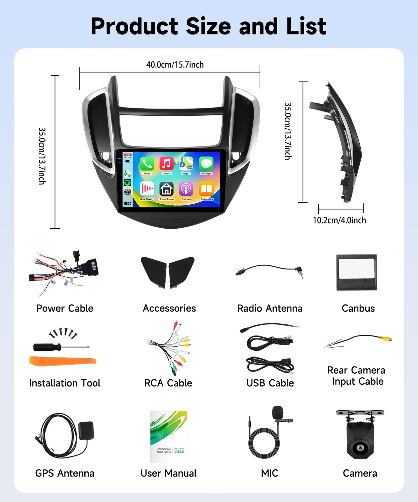 4G+64G Android Car Radio for Chevrolet Chevy Trax 2014 2015 2016 Car Stereo R…